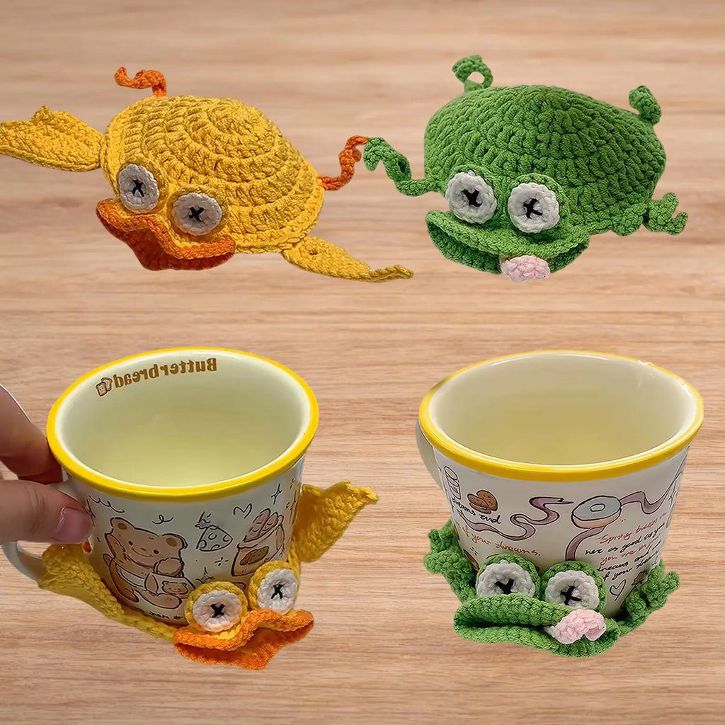 18-in-1 Animal Crochet Coaster Patterns, Mug Hugger Bundle, animals cup holder (PDF + VIDEO TUTORIAL)