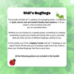11-in-1 Buglings Crochet Pattern Bundle – Beginner-Friendly Amigurumi Bug Patterns (Digital PDF)