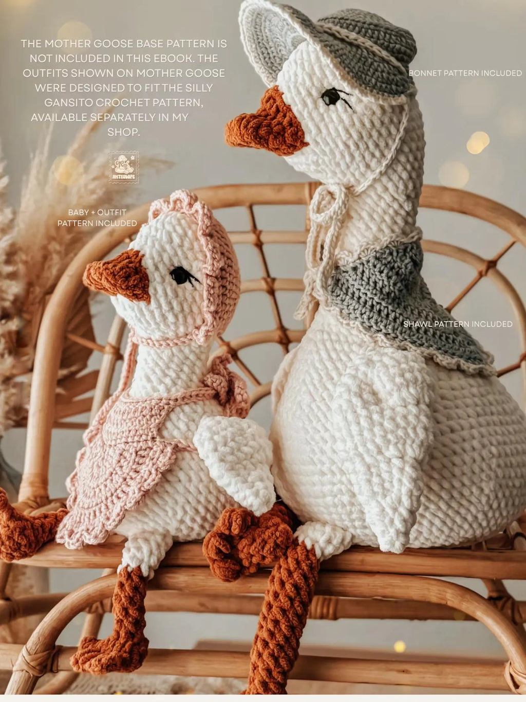 Little Blessings for Mother Goose Crochet Ebook — Baby Goose + Outfit Collection (PDF)