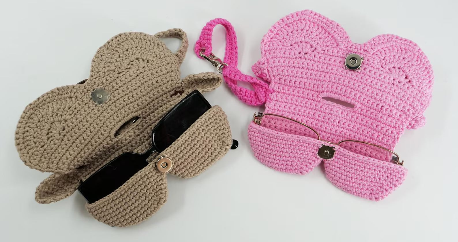 12 Animal Crochet Glasses Case Patterns PDF | Cute Eyeglasses Holder Bundle