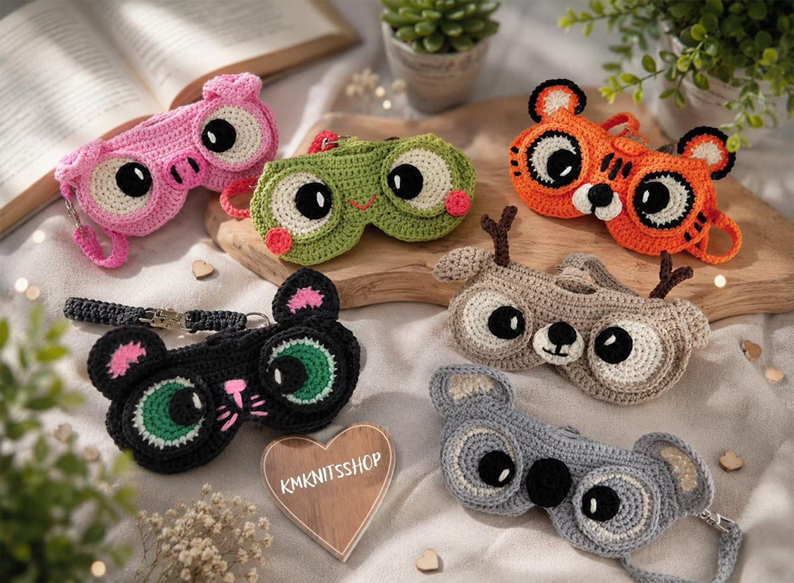 12 Animal Crochet Glasses Case Patterns PDF | Cute Eyeglasses Holder Bundle