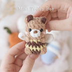 Mini animals, hatching animals, no sew amigurumi crochet patterns bunny, panda, bear, chicken, cat, dog, pig