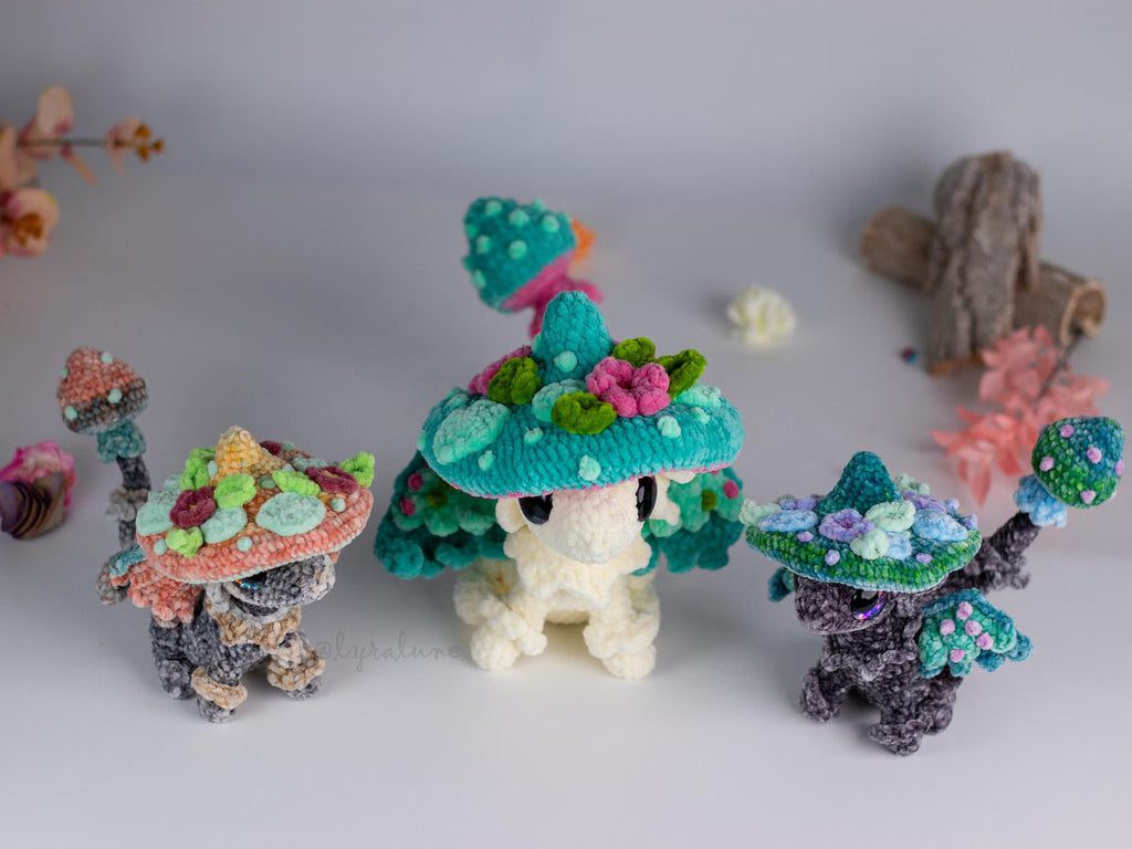 Mushroom Dragon Crochet Pattern — Whimsical Amigurumi (PDF)