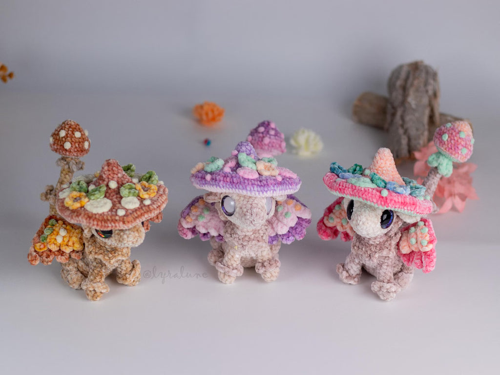 Mushroom Dragon Crochet Pattern — Whimsical Amigurumi (PDF)
