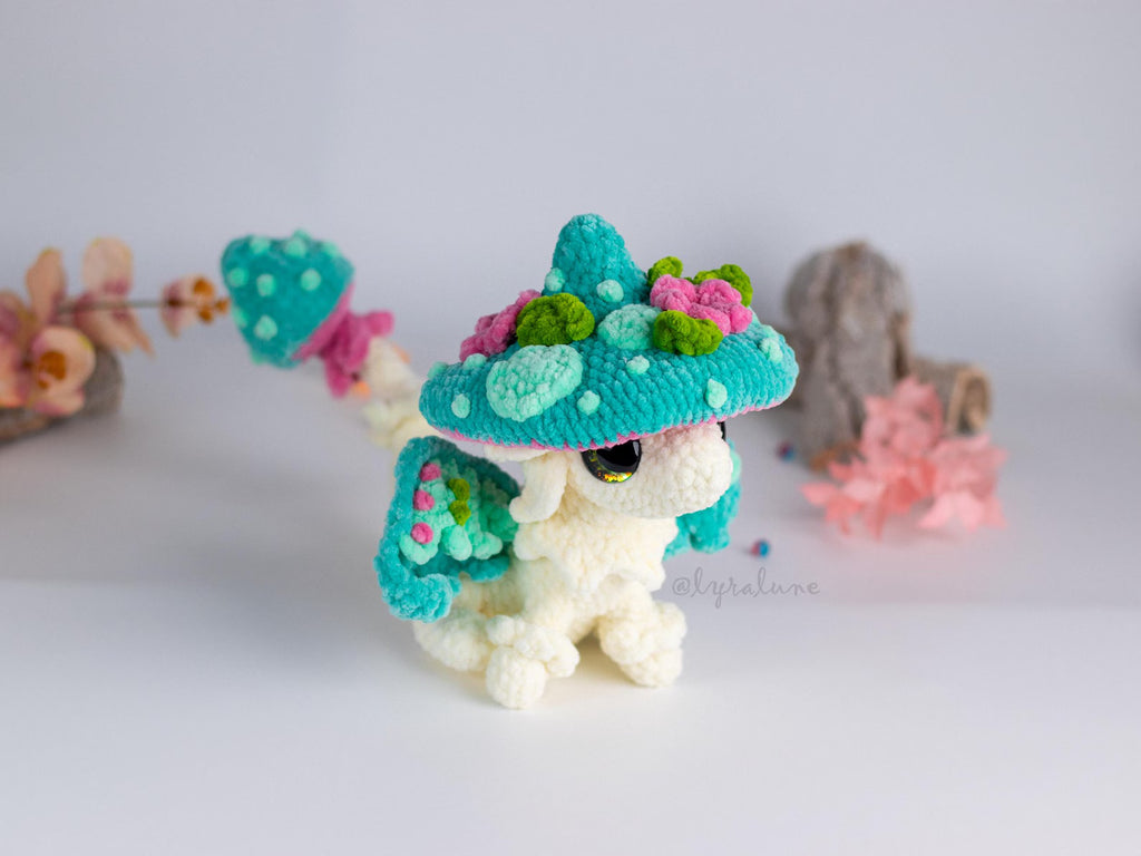 Mushroom Dragon Crochet Pattern — Whimsical Amigurumi (PDF)
