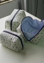 Open-Up Pouch PDF Sewing Pattern — Quilted Makeup Bag in 3 Sizes