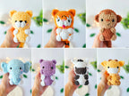 14-in-1 No-Sew Safari Amigurumi Crochet Pattern PDF | 14 Animal Plush Bundle