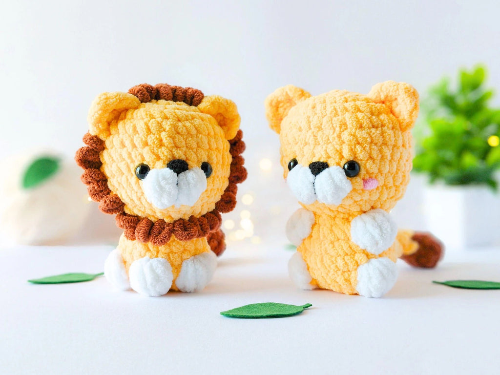 14-in-1 No-Sew Safari Amigurumi Crochet Pattern PDF | 14 Animal Plush Bundle