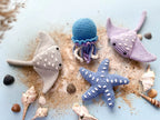 Crochet Sea Animals Pattern Bundle — Seahorse, Jellyfish, Beluga & More (PDF, English & French)