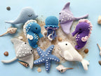 Crochet Sea Animals Pattern Bundle — Seahorse, Jellyfish, Beluga & More (PDF, English & French)