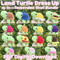 15-in-1 Turtle Crochet Pattern — One Body, 15 Removable Shells (PDF + Video)