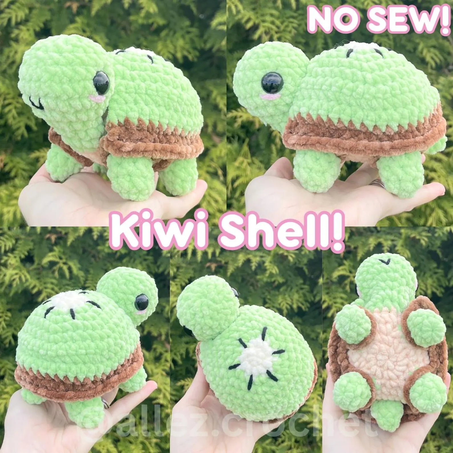 15-in-1 Turtle Crochet Pattern — One Body, 15 Removable Shells (PDF + Video)
