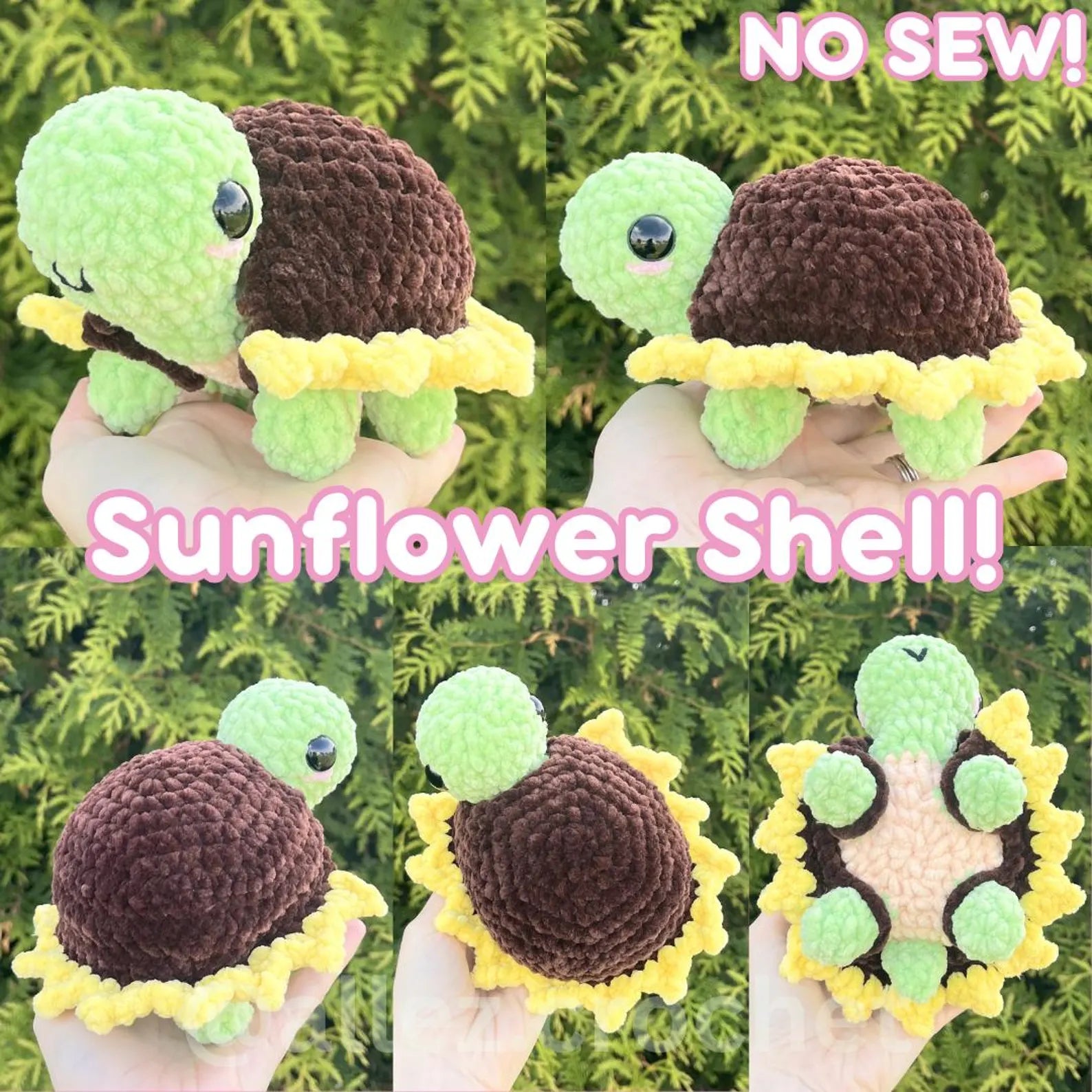 15-in-1 Turtle Crochet Pattern — One Body, 15 Removable Shells (PDF + Video)