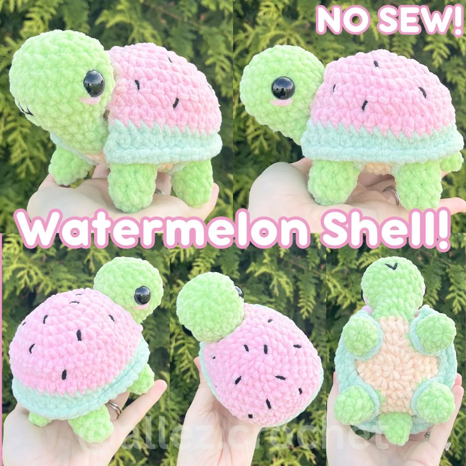 15-in-1 Turtle Crochet Pattern — One Body, 15 Removable Shells (PDF + Video)