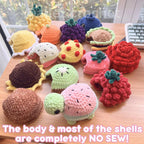 15-in-1 Turtle Crochet Pattern — One Body, 15 Removable Shells (PDF + Video)
