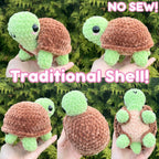 15-in-1 Turtle Crochet Pattern — One Body, 15 Removable Shells (PDF + Video)