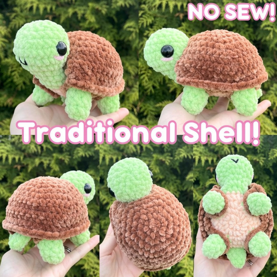 15-in-1 Turtle Crochet Pattern — One Body, 15 Removable Shells (PDF + Video)