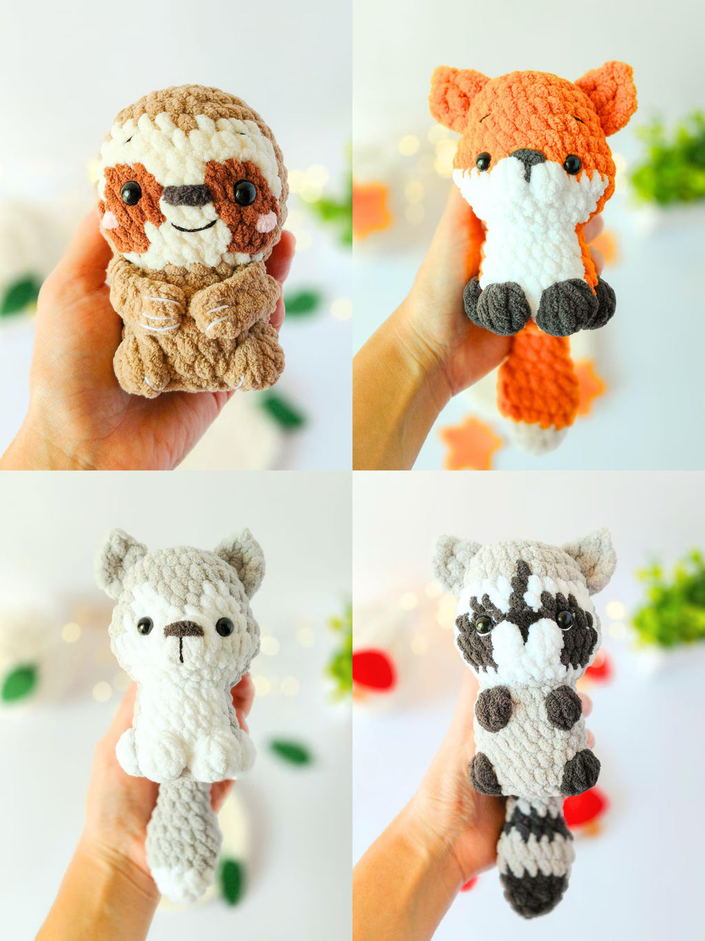 13 in 1 - Woodland Animals Amigurumi Crochet Pattern (PDF Bundle)