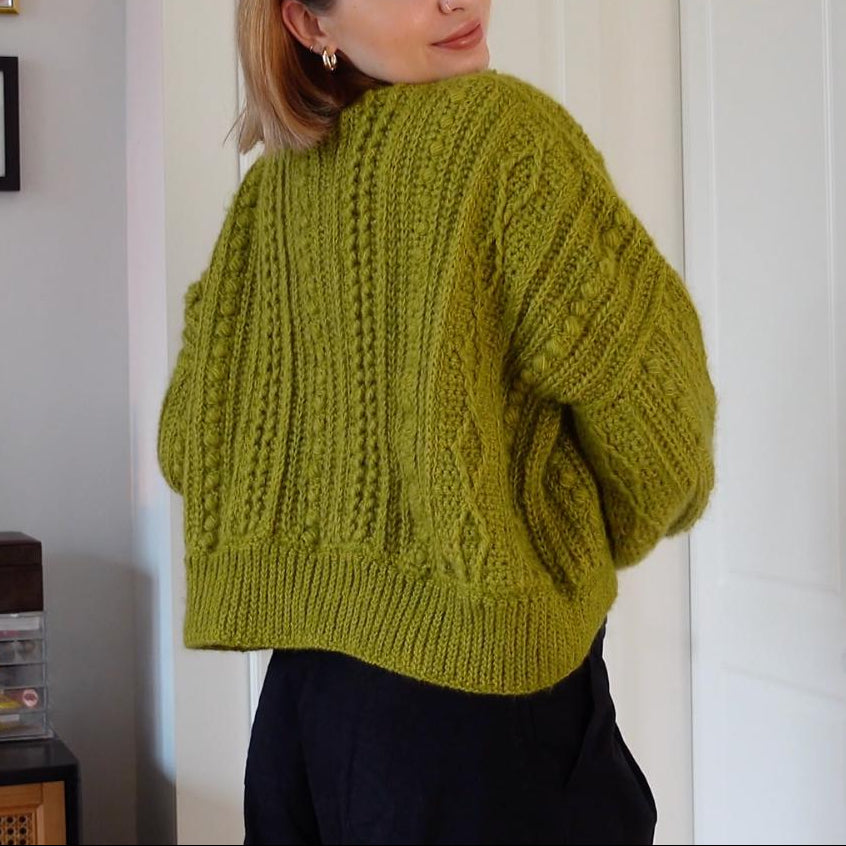 Cable Cardigan Crochet Pattern