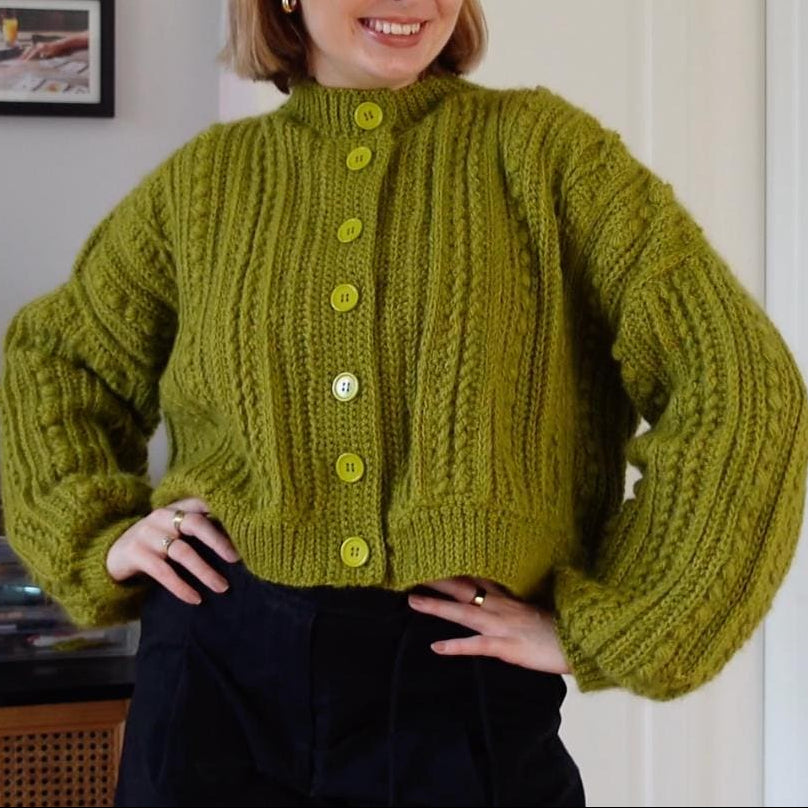Cable Cardigan Crochet Pattern