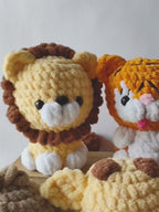 14-in-1 No-Sew Safari Amigurumi Crochet Pattern PDF | 14 Animal Plush Bundle